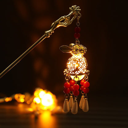Shiny Fashionable Butterfly Hair Clip Lamp