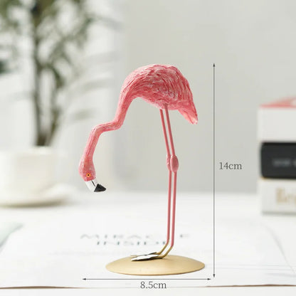 Stylish Pink Flamingo Home Decor Figure