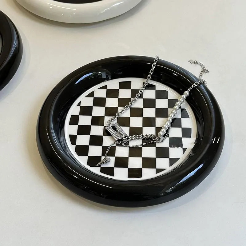 Simple White Ceramic Plates - Befez