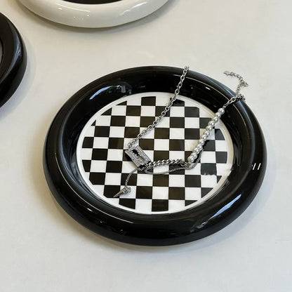 Simple White Ceramic Plates - Befez