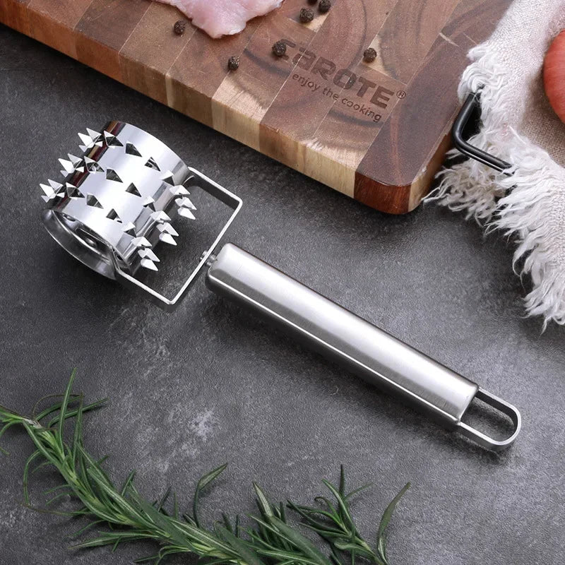 Premium Stainless Steel Meat Mallet Tenderizer Tool