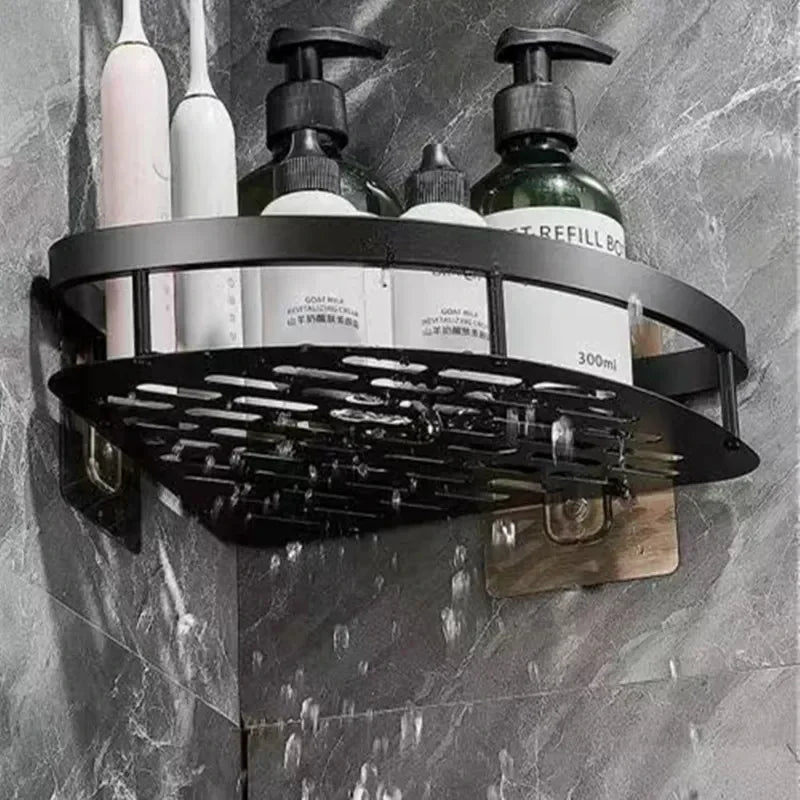 Easy Install Wall Shelf - Compact Bathroom Storage Rack