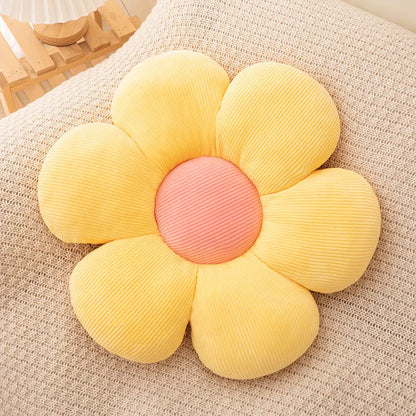 Soft Floral Throw Pillow