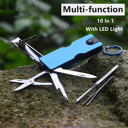 Practical 10in1 Pocket Multi Tool Keychain