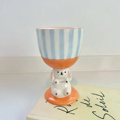 Cute Rabbit Wine Glass