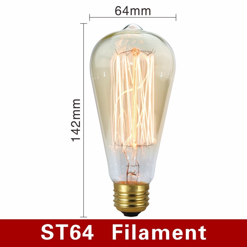 Retro Style Edison Light Bulbs - Befez