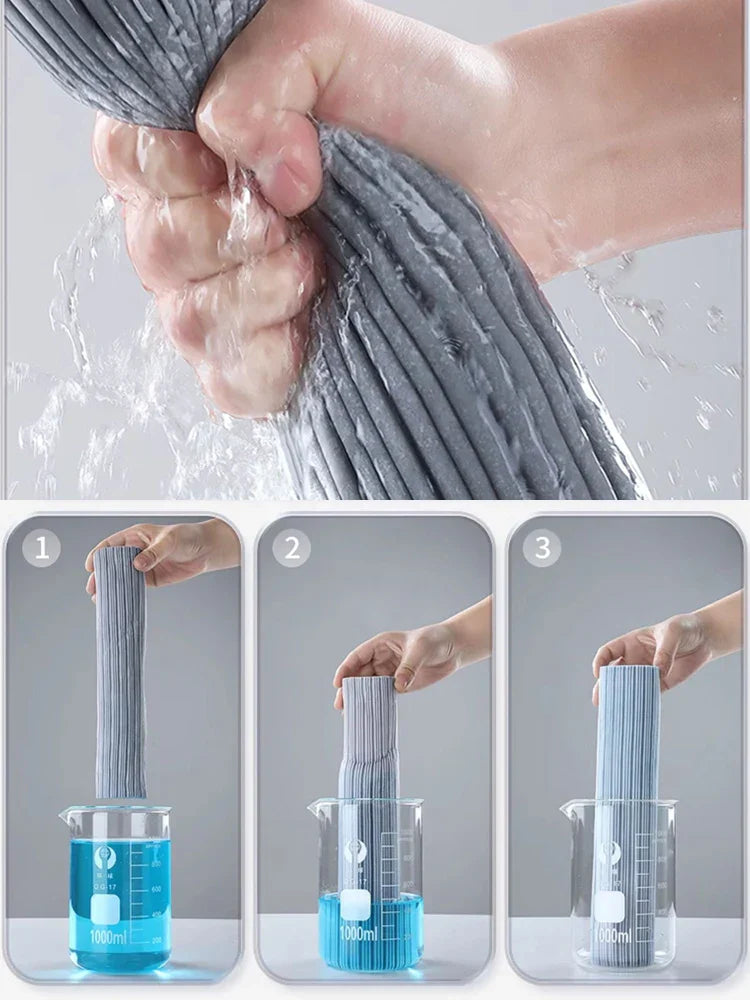 Easy Grip Folding Mop for Floors and Surfaces