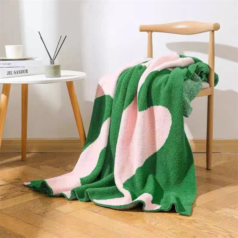 Colorful Striped Throw Blanket