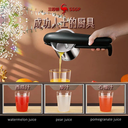 Premium Manual Citrus Juicer Stainless Steel Grinder