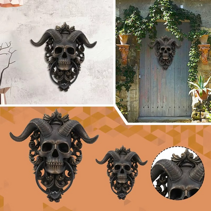Dark Skull Door Knocker Decoration