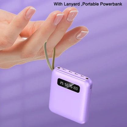Compact Portable Charger with Fast Charging & LED Screen
