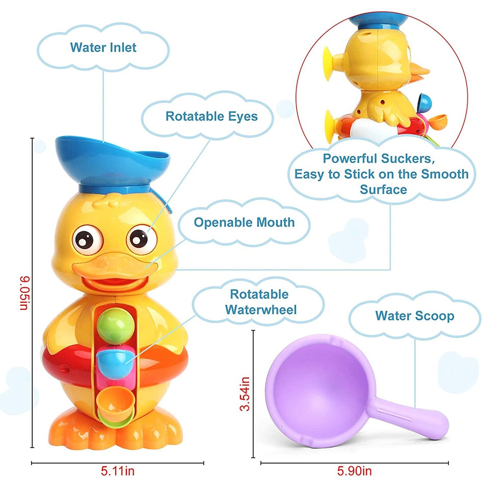 Colorful Duck Bath Water Toy