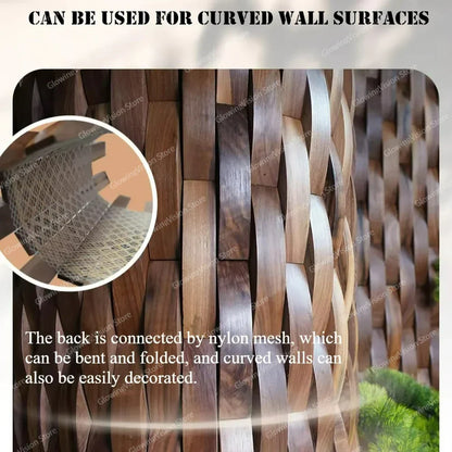 3D Textured Wooden Acoustic Wall Art Panel