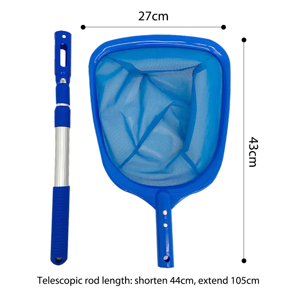 Large Pool Leaf Skimmer with Extendable Pole - Befez
