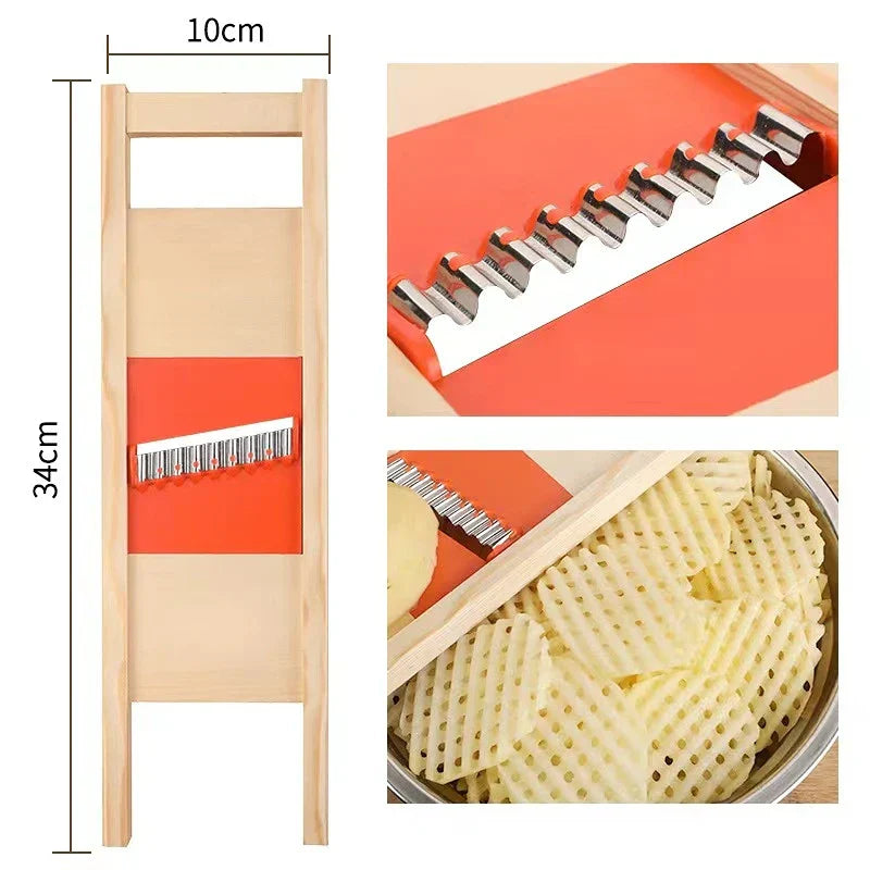 Easy French Fry Cutter Stainless Steel Vegetable Slicer - Befez