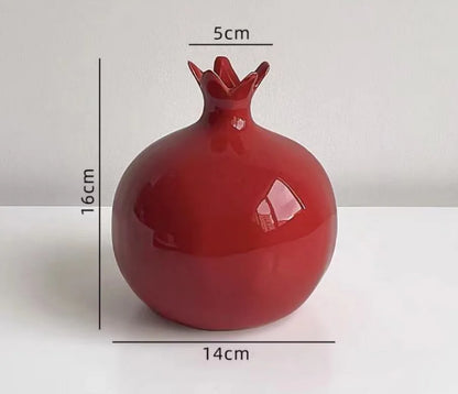 Decorative Red Fruit Ceramic Vase