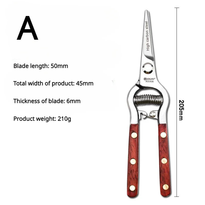 Heavy Duty Garden Pruning Shears 20cm - Befez