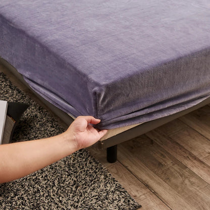 Cozy Fitted Velvet Sheet for Cold Weather Mattress
