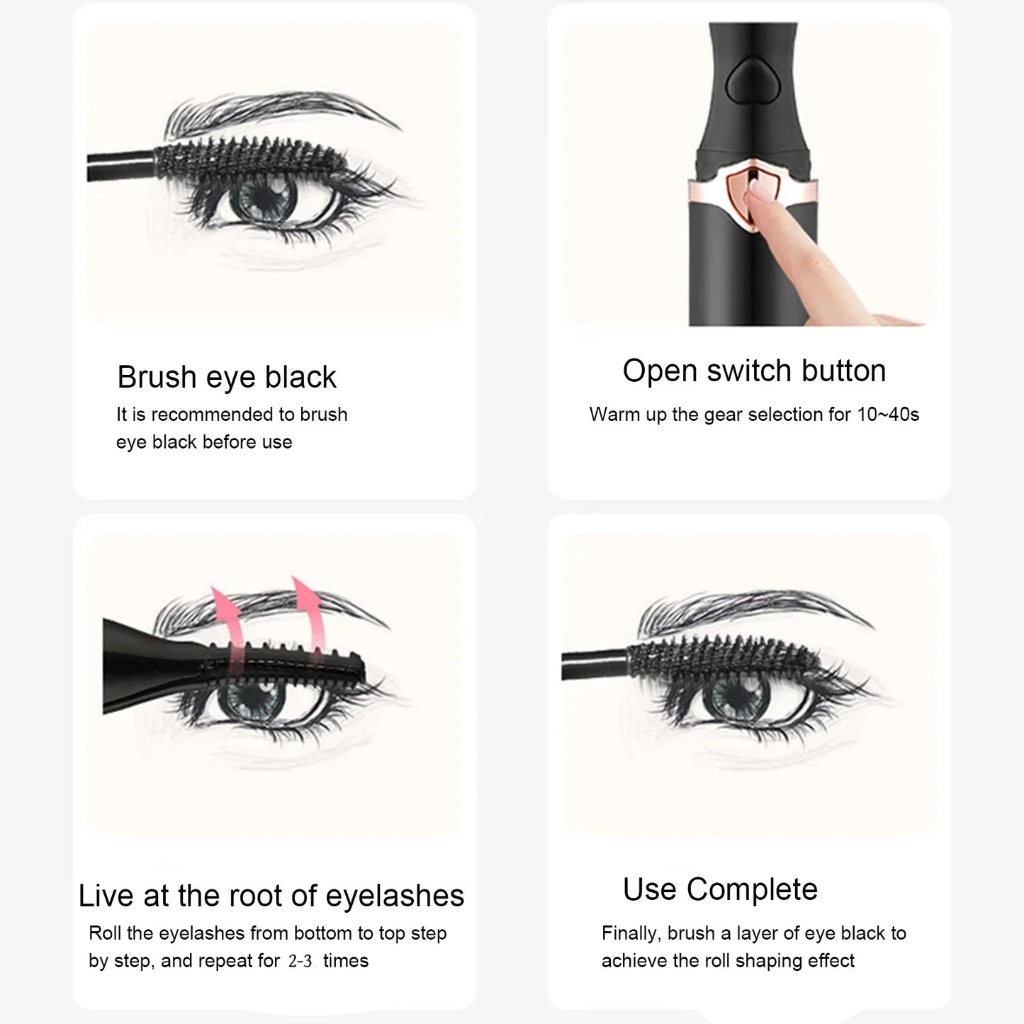 Easy to Use Heated Eyelash Curler Tool