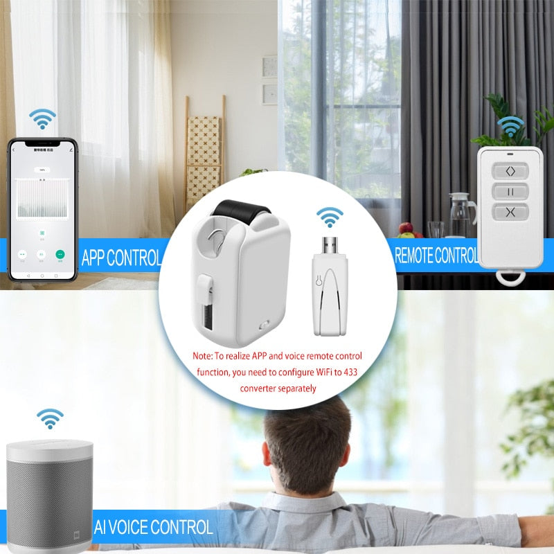 Automatic Wireless Curtain Motorized Opener