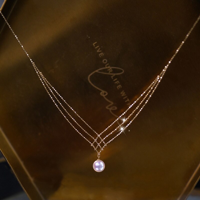 Chic Vintage Pearl Drop Necklace