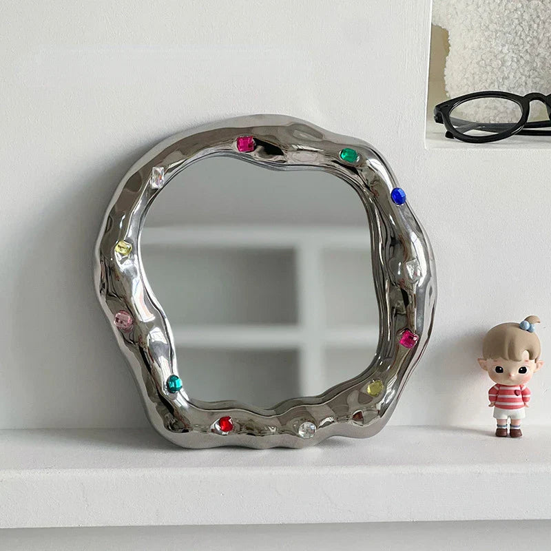 Colorful Gemstone Wall Mirror