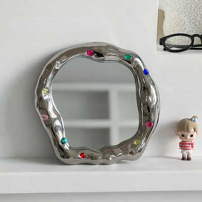 Colorful Gemstone Wall Mirror