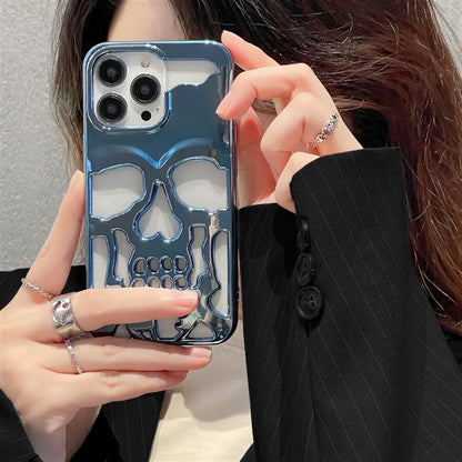 Dark Black Skull Phone Cover