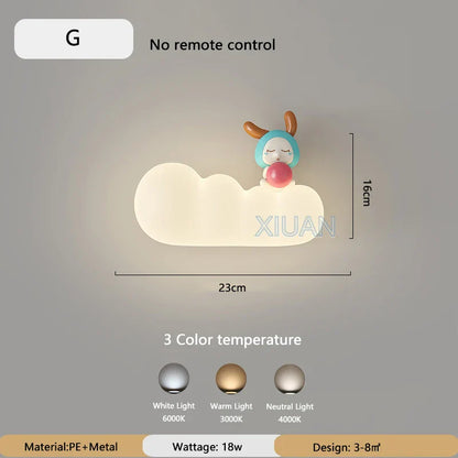 Fun LED Kids Room Wall Lamp
