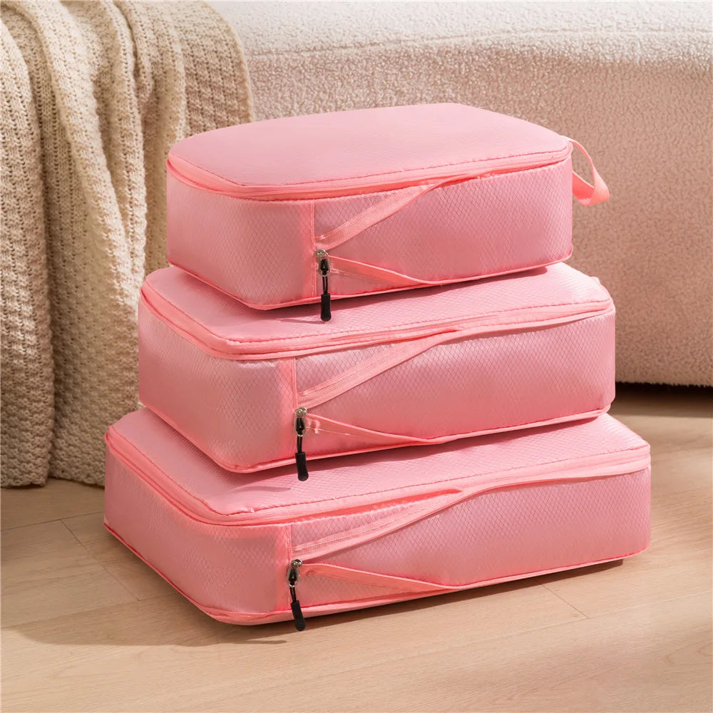 Compact Travel Bag Organizer Set 3-in-1 Waterproof