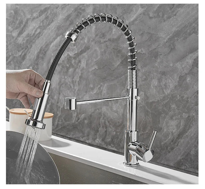 Contemporary Kitchen Faucet with Sleek Design