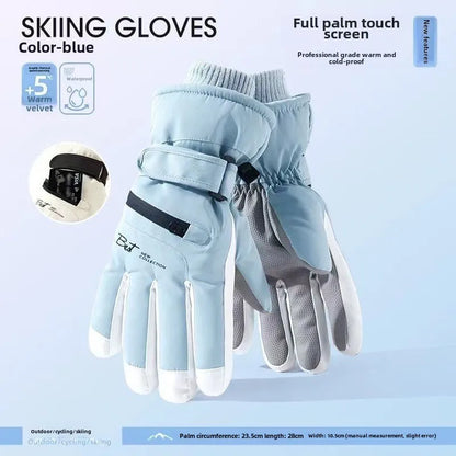Warm Waterproof Ski Gloves with Touchscreen Fingers - Befez
