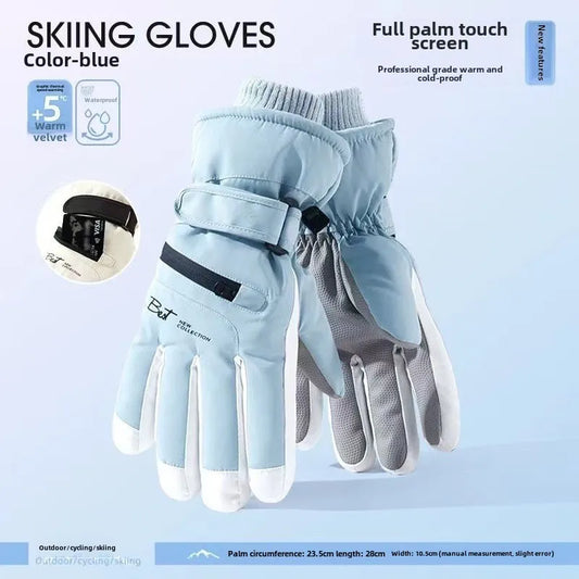 Warm Waterproof Ski Gloves with Touchscreen Fingers - Befez