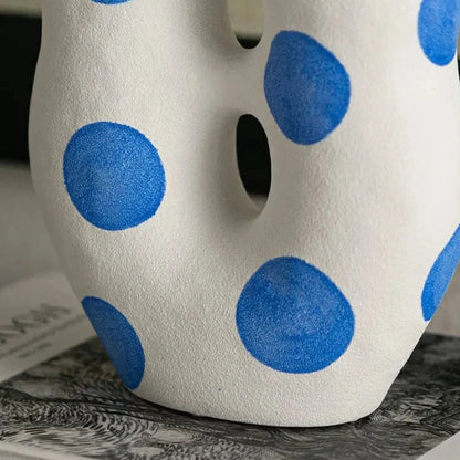 Unique Spotted Ceramic Vase