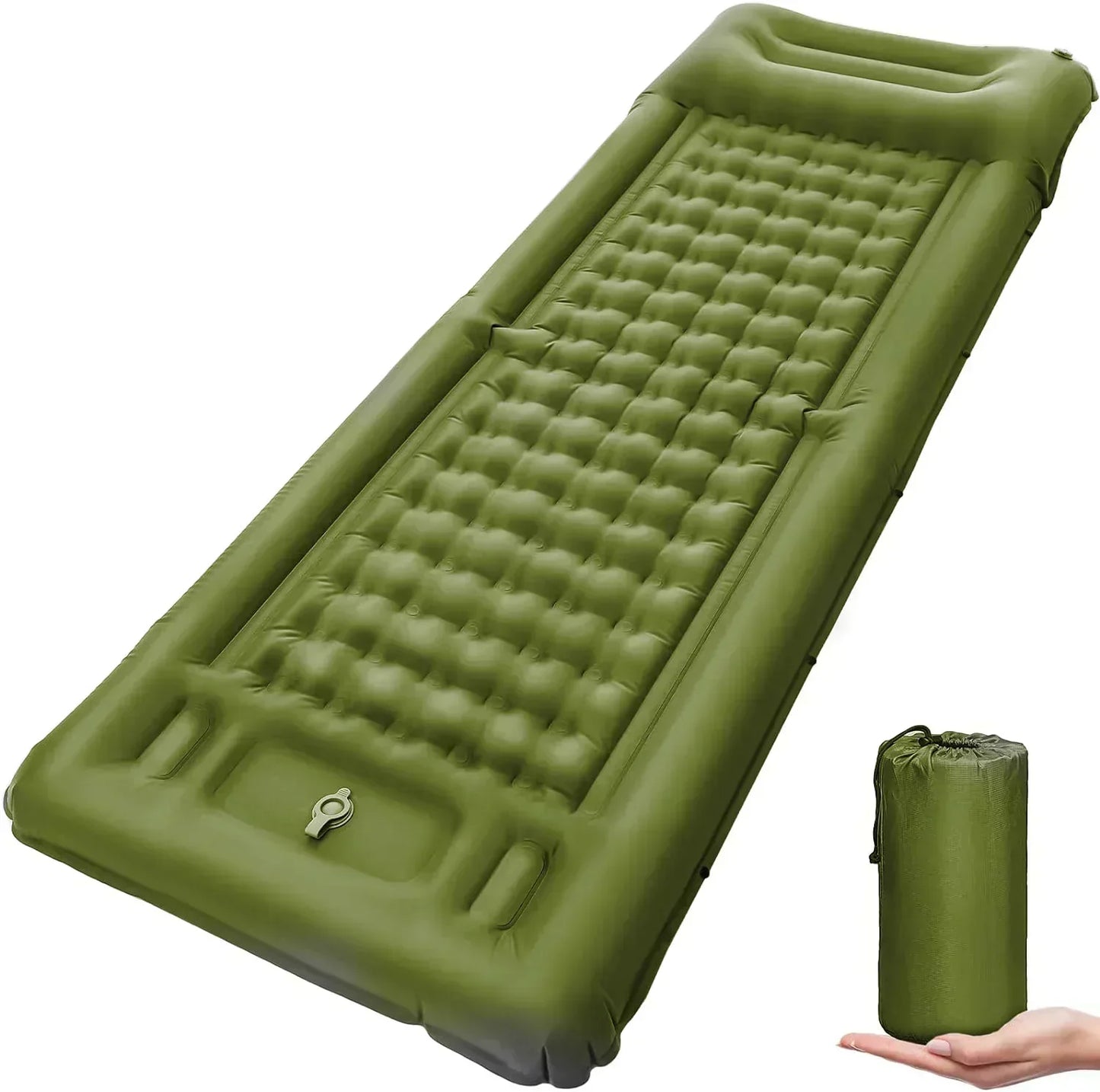 Lightweight Inflatable Camp Sleeping Mat with Foot Pump