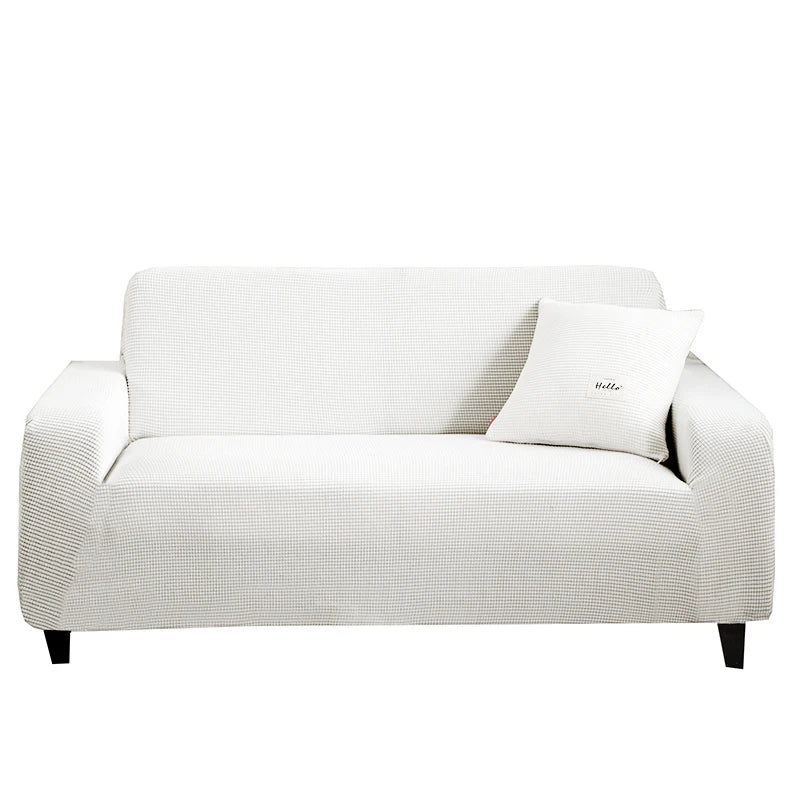Fits 1-4 Seater, Elastic Sofa Slipcover with Jacquard Pattern