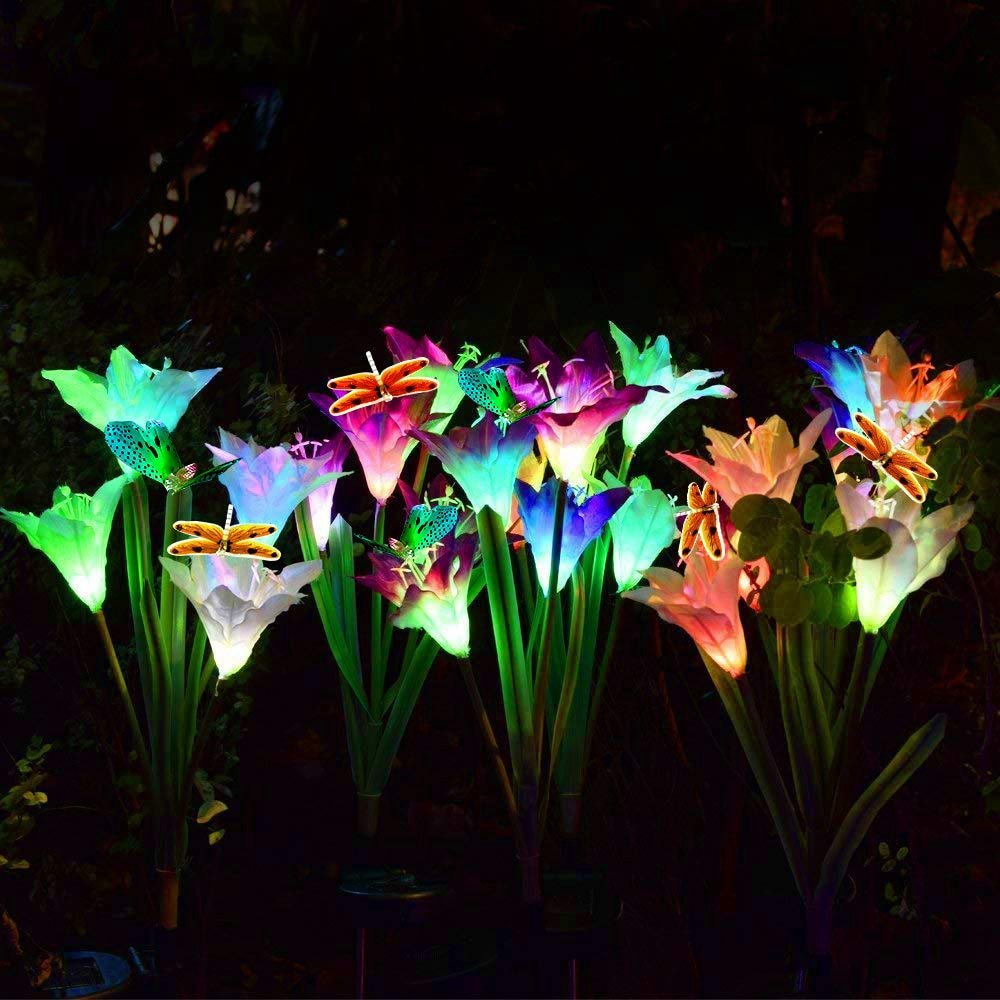 Solar Powered Garden Flower Lamp - Befez