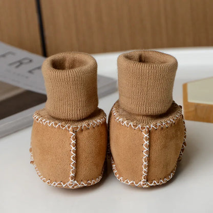 Cozy Baby Booties with Soft Faux Fur Inside