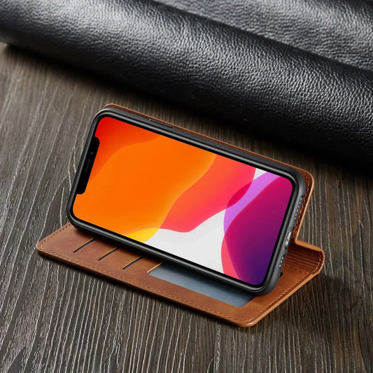 Slim Leather Phone Case with Magnet Closure - Befez