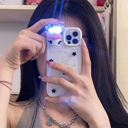Clear Glow Cow iPhone Phone Case - Befez
