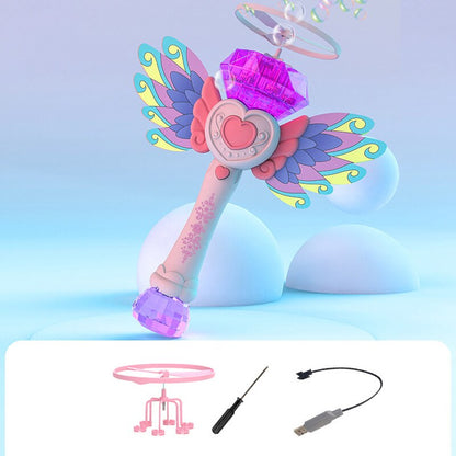 Colorful Heart Shaped Bubble Blower Toy - Befez
