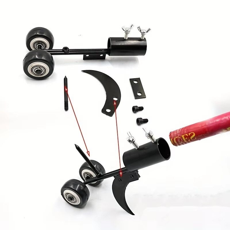 Tough Lawn Weed Removal Tool, Long Handle Roller Puller
