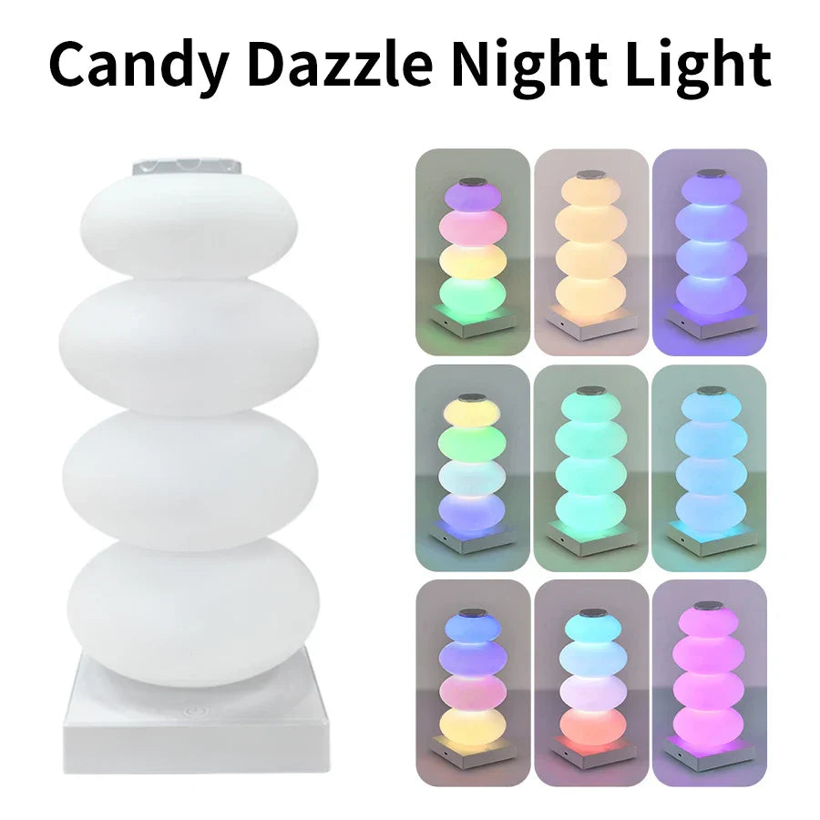 Colorful LED Desk Lamp with Dimmer and USB Port
