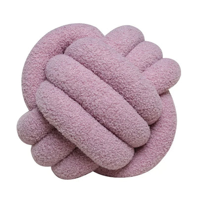 Textured Rope Knot Decor Pillow
