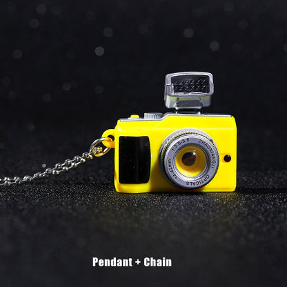 Retro Camera Flashlight Pendant Necklace - Befez