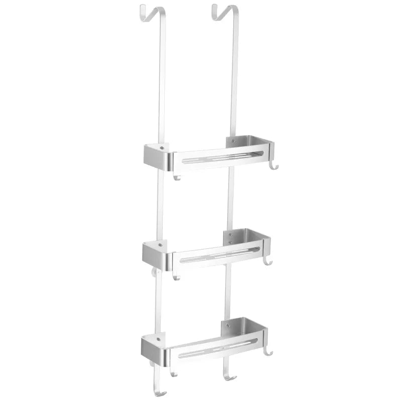 Easy Install Double Layer Shower Caddy Rack