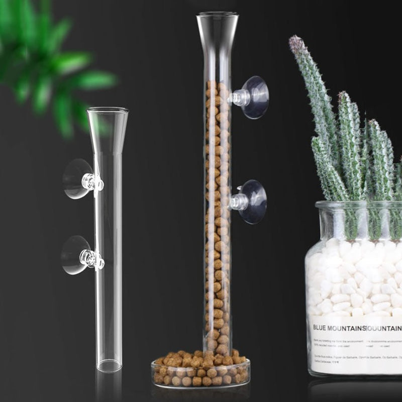 Clear Fish Tank Feeding Tube Aquarium Accessory