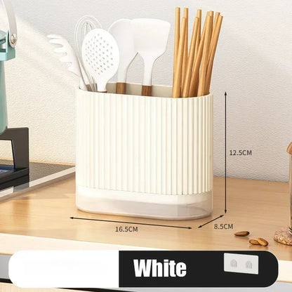Space Saving Kitchen Cutlery Holder with Drain Tray