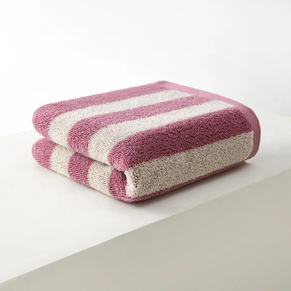 Plaid Absorbent Bathroom Towels