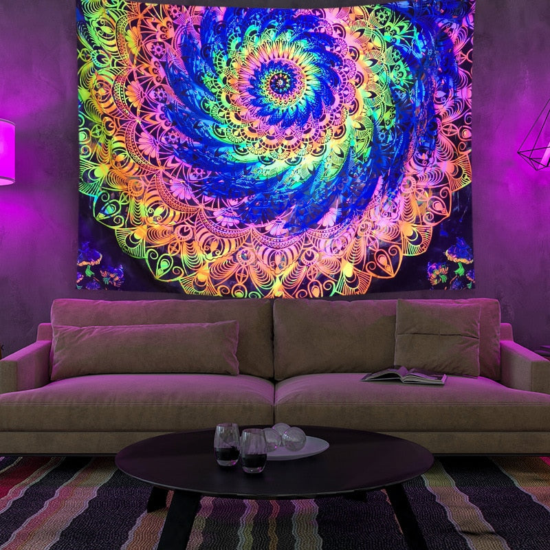 Vibrant Colorful Wall Hanging Tapestry